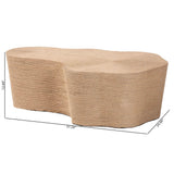 Edina Natural Jute Coffee Table by Wicker Fair