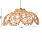 Oceana Natural Rattan Pendant Lampshade by Wicker Fair