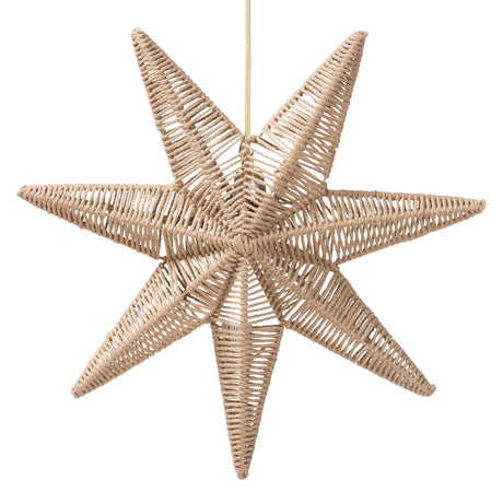 Iris Handwoven Jute Pendant Lampshade by Wicker Fair
