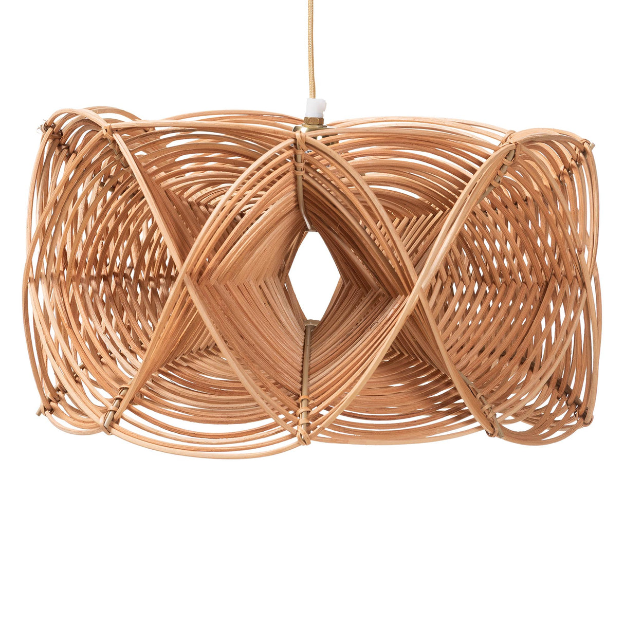 Isles Natural Rattan Pendant Lampshade by Wicker Fair
