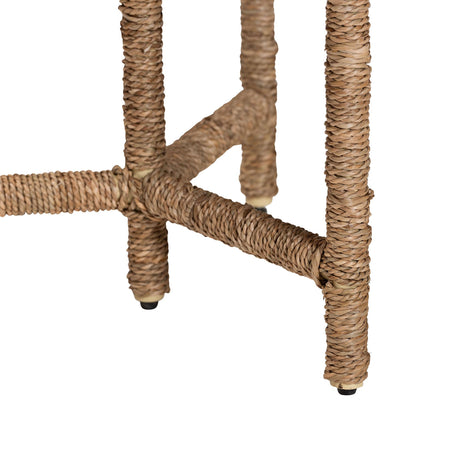 Fujita Handwoven Seagrass End Table by Wicker Fair