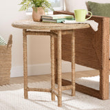 Fujita Handwoven Seagrass End Table by Wicker Fair
