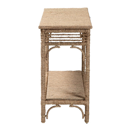 Sumporn Handwoven Seagrass Console Table by Wicker Fair