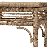Sumporn Handwoven Seagrass Console Table by Wicker Fair