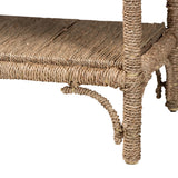 Sumporn Handwoven Seagrass Console Table by Wicker Fair