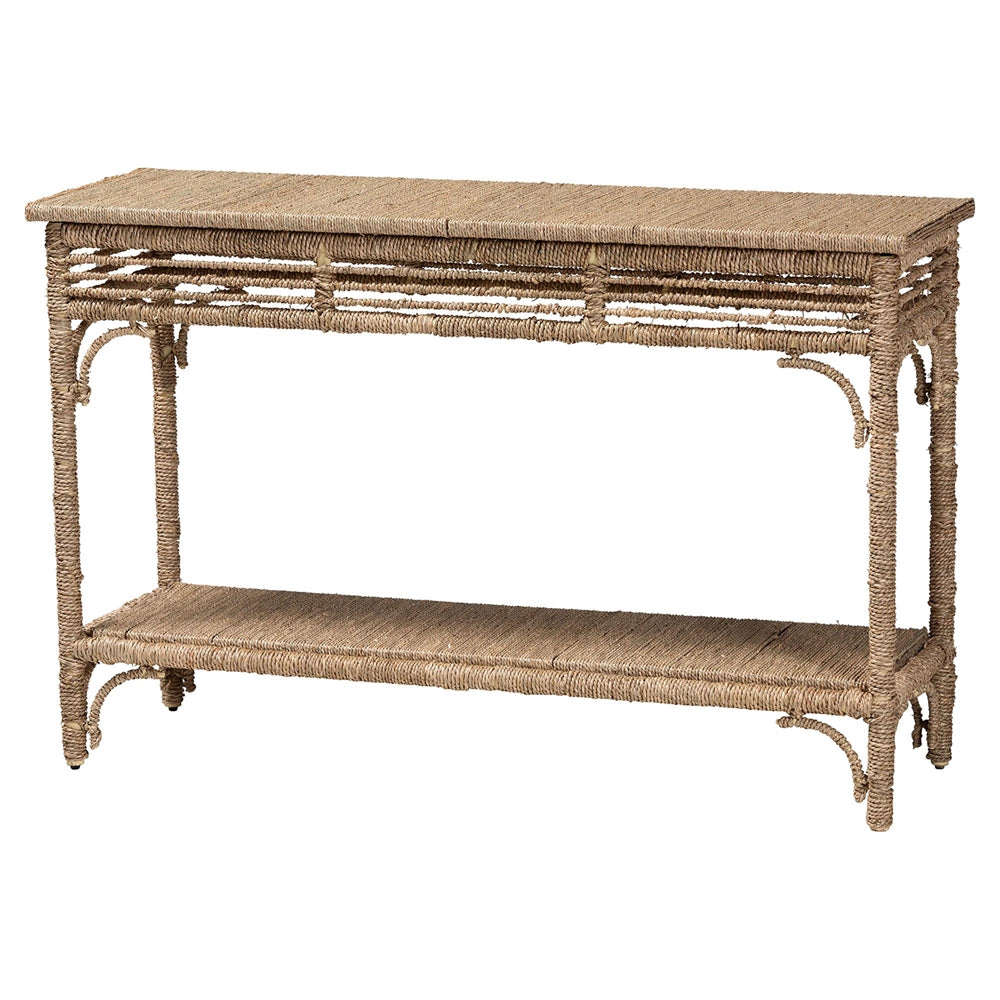 Sumporn Handwoven Seagrass Console Table by Wicker Fair