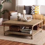 Ganitis Handwoven Seagrass Coffee Table by Wicker Fair
