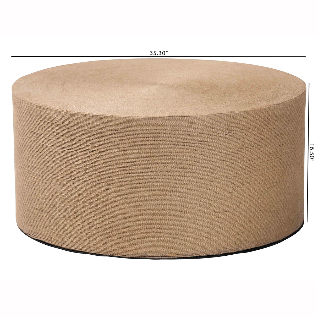 Lapu Handwoven Jute Coffee Table by Wicker Fair