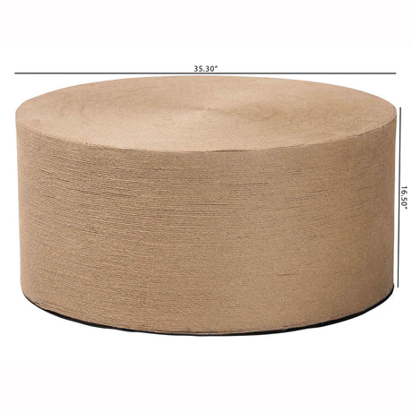 Lapu Handwoven Jute Coffee Table by Wicker Fair