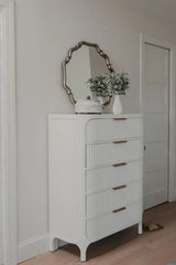 Montauk 5-Drawer Chest Model FL-B49935-WHITE By Finn & Louise