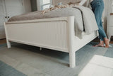 Montauk King Bed Model FL-B499QBED-WHITE By Finn & Louise