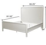 Montauk Queen Bed Model FL-B499QBED-WHITE By Finn & Louise