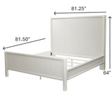 Montauk Queen Bed Model FL-B499QBED-WHITE By Finn & Louise