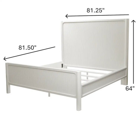 Montauk Queen Bed Model FL-B499QBED-WHITE By Finn & Louise