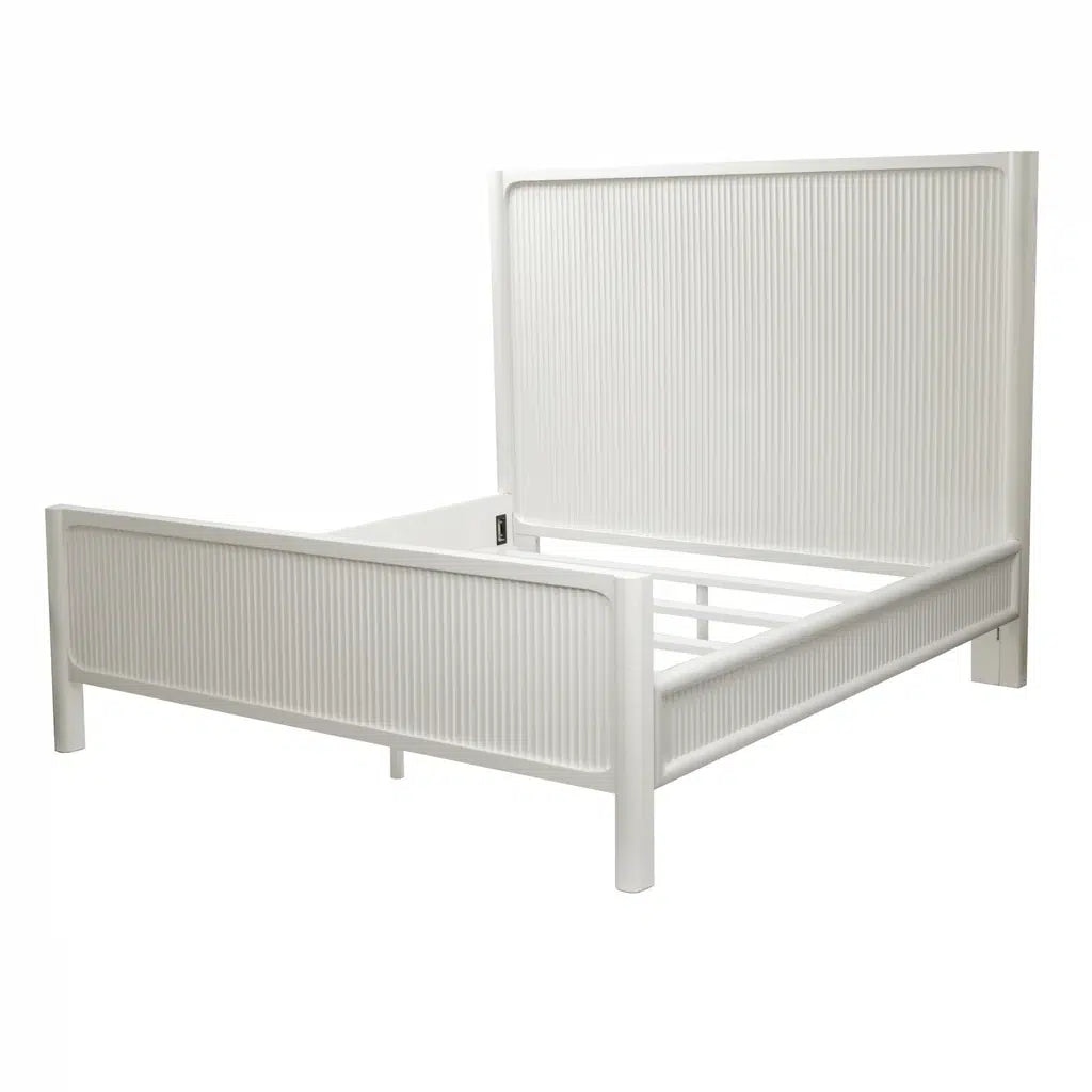 Montauk King Bed Model FL-B499QBED-WHITE By Finn & Louise