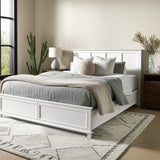 Point Breeze Non-Storage Bed Model FL-B650QBED-FRESHWHITE by Finn & Louise