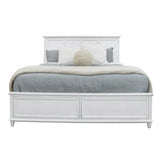 Point Breeze Non-Storage Queen Bed Model FL-B650QBED-FRESHWHITE By Finn & Louise