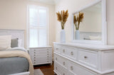 Point Breeze Storage Queen Bed Model FL-B650QBED-STORAGE-FRESHWHITE By Finn & Louise