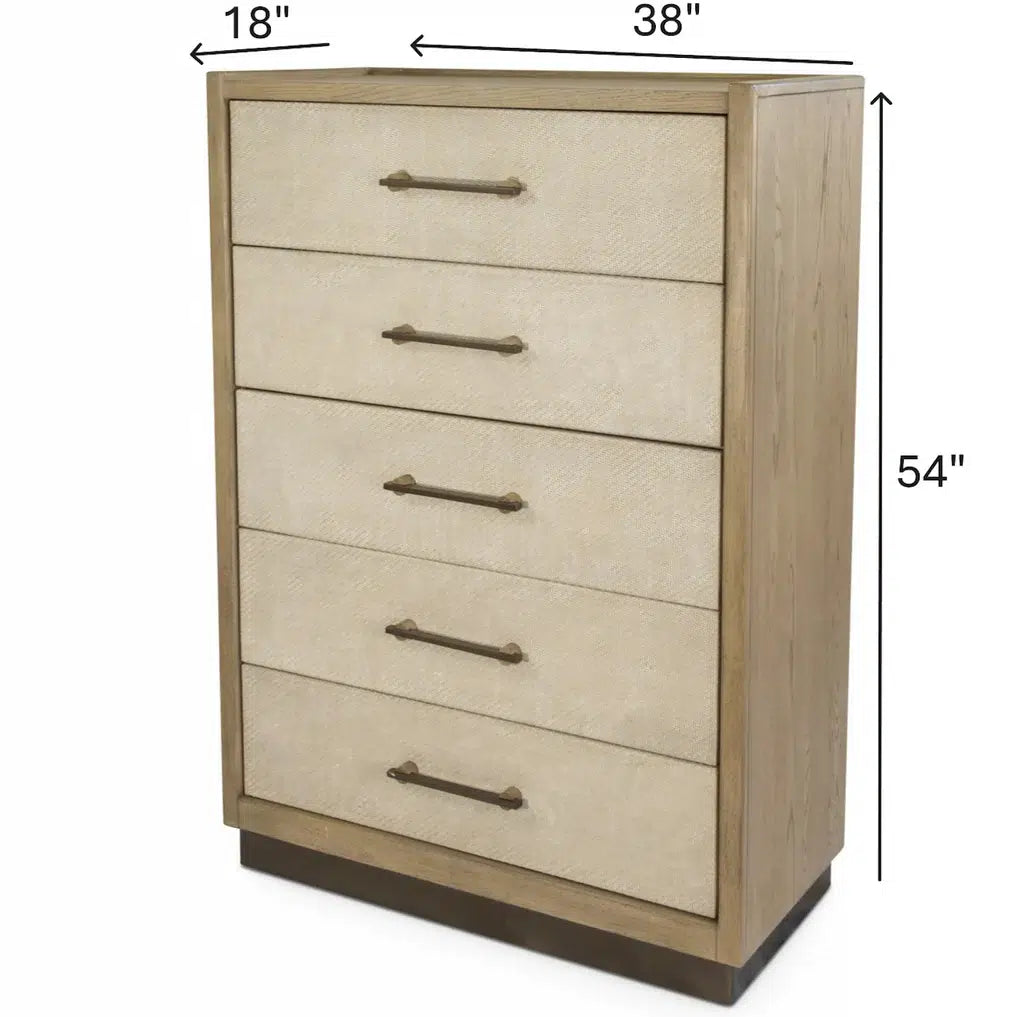Rio Vista 5 Drawer Chest Model FL-B70035-EARTHCLAY by Finn & Louise