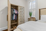 Rio Vista Woven Mirrored Door Chest Model FL-B70037-EARTHCLAY by Finn & Louise
