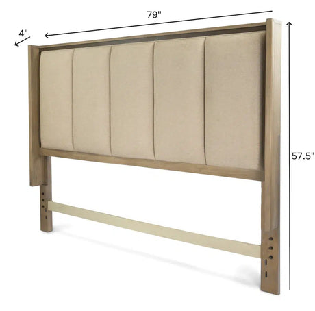 Rio Vista Queen Headboard Model FL-B70040-EARTHCLAYE By Finn & Louise