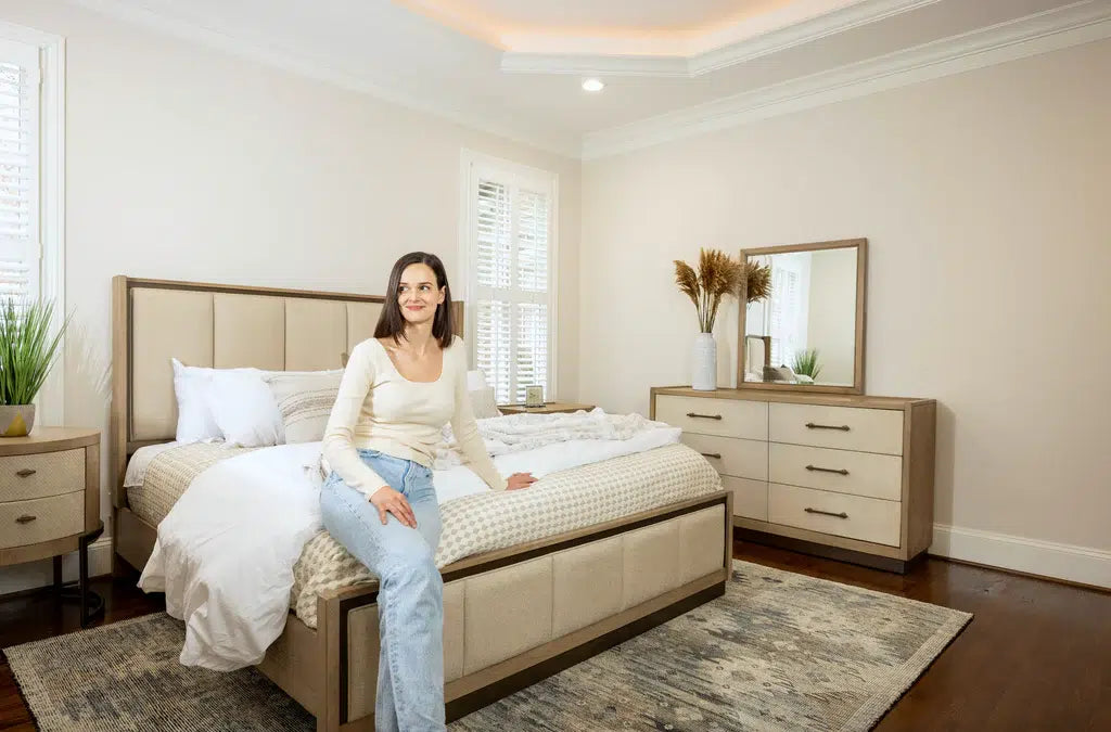 Rio Vista Queen Bed Model FL-B700QBED-EARTHCLAY By Finn & Louise