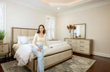 Rio Vista Queen Bed Model FL-B700QBED-EARTHCLAY By Finn & Louise