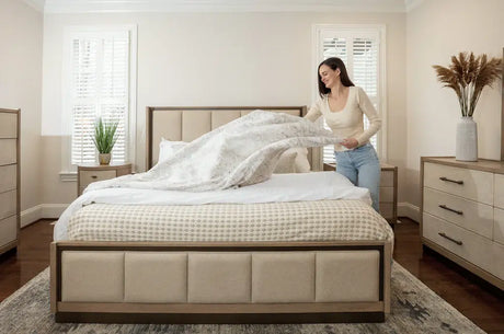 Rio Vista King Bed Model FL-B700KBED-EARTHCLAY By Finn & Louise