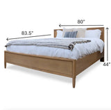 Chatham Non-Storage King Bed Model FL-B911KBED-MAPLE from Seawinds Trading