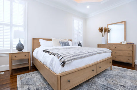 Chatham Storage Queen Bed Model FL-B911QBED-STORAGE-MAPLE from Seawinds Trading