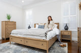 Chatham Storage King Bed Model FL-B911KBED-STORAGE-MAPLE from Seawinds Trading