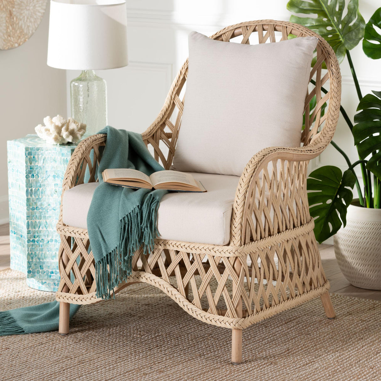 Wicker Fair Florence Rattan Lounge Chair