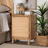 Flores Rattan Nightstand or Bath Storage Cabinet