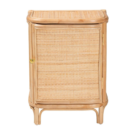Flores Rattan Nightstand or Bath Storage Cabinet