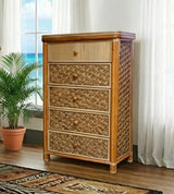 Florita Rattan 5 Drawer Chest by Wicker Fair