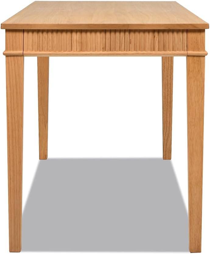 Wicker Faire Jennifer Farmhouse Writing Desk made of Wood in Natural Blonde Finish