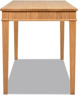 Wicker Faire Jennifer Farmhouse Writing Desk made of Wood in Natural Blonde Finish