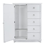 Point Breeze Mirrored Door Chest Model FL-B65037-FRESHWHITE by Finn & Louise