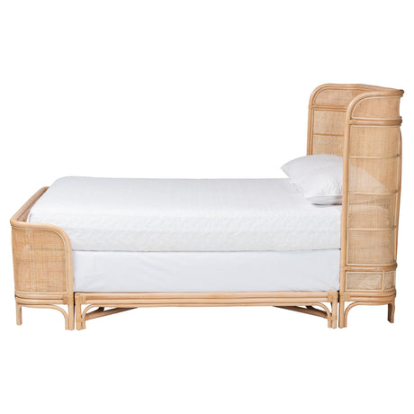 Florence Natural Rattan Bed Frame by Wicker Fair