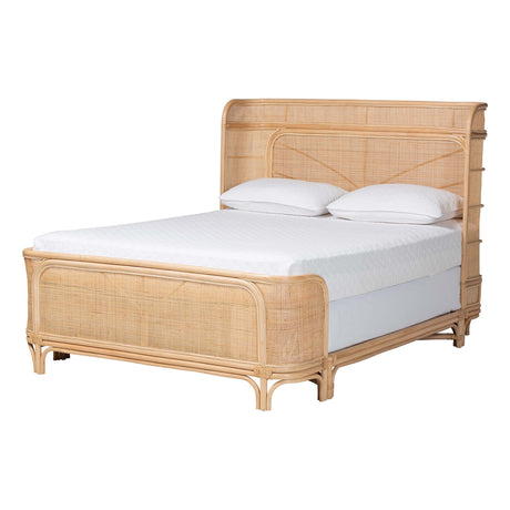 Florence Natural Rattan Bed Frame by Wicker Fair