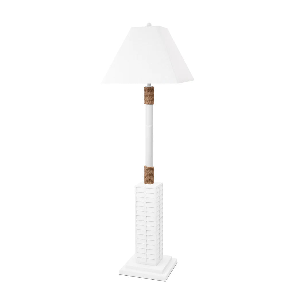 Floor Shutter Floor Lamp Model LUX-FL-1752-WHITE By Lux Lighting