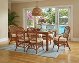 Florida Rectangle 7 Pc Dining Set by Wicker Fair