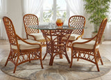Florida Dining Set with 4 Side Chairs by Wicker Fair