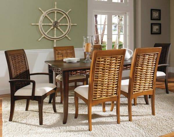 Freeport Dining Side Chair (FP-21) by Designer Wicker Tribor