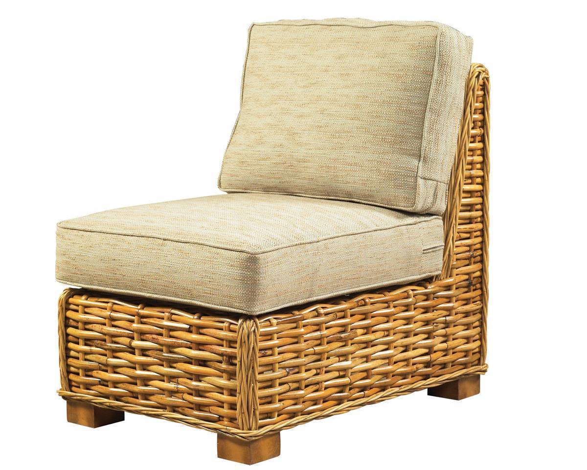 Freeport Rattan Sectional Armless Chair FP-01S by Designer Wicker