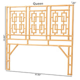 Chippendale Wicker Fair Rattan Queen Headboard