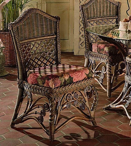 Gazebo Brownwash Rattan 6 Pc Dining Set from Spice Island Wicker