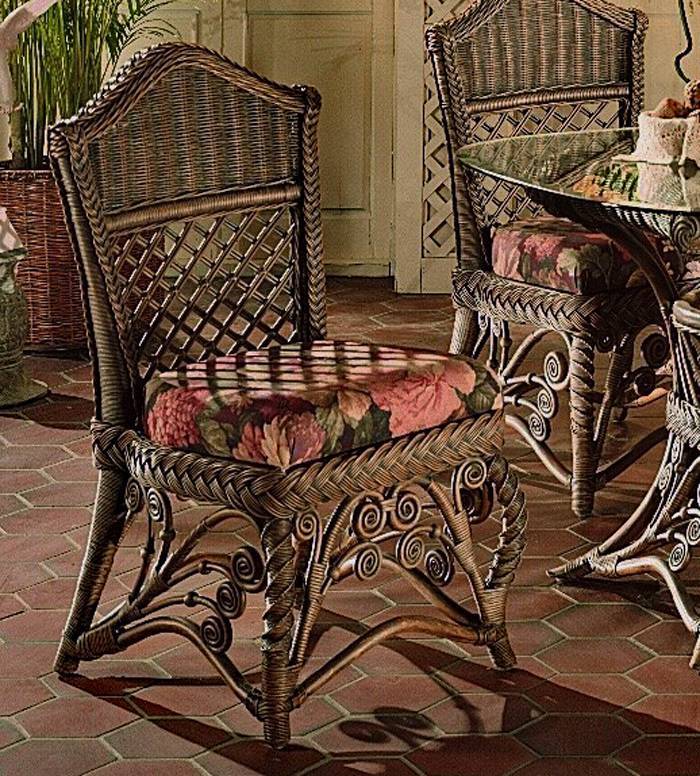 Majestic Brownwash Rattan 6 Pc Dining Set by Wicker Fair