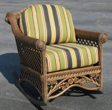 Shangri-la Wicker Complete Cushion Set (Arm Chair or Rocker) – Made in the USA SlA-CUSH-LC0 by Wicker Fair