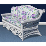 Majestic White Rattan Sofa Model M3S by Wicker Fair